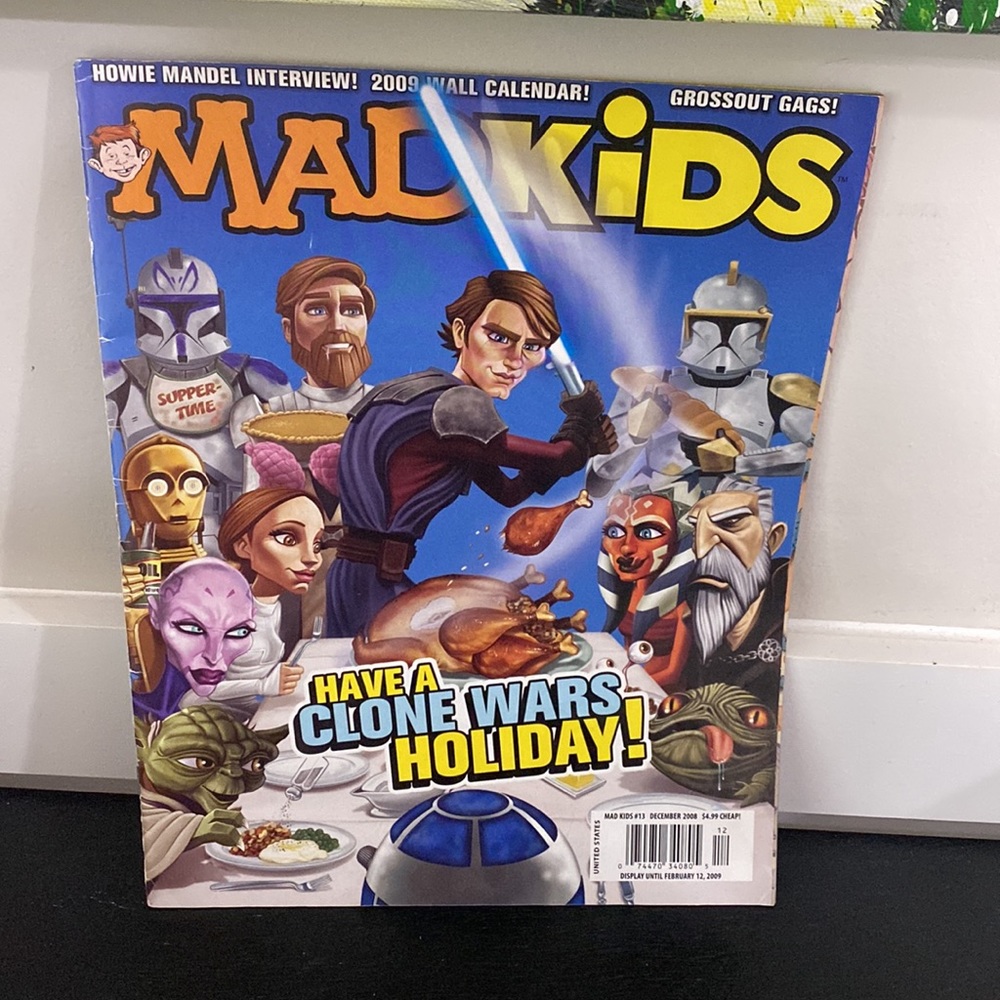 Vintage Mad Kids Magazine Issue 13 Star Wars Cover 2008 Retro Clone Wars Comic
